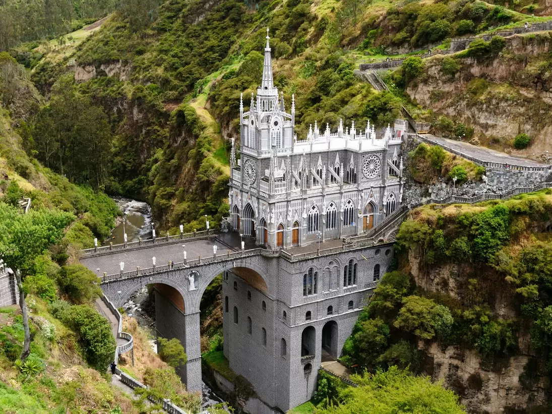 Colombia, church of Las Lajas