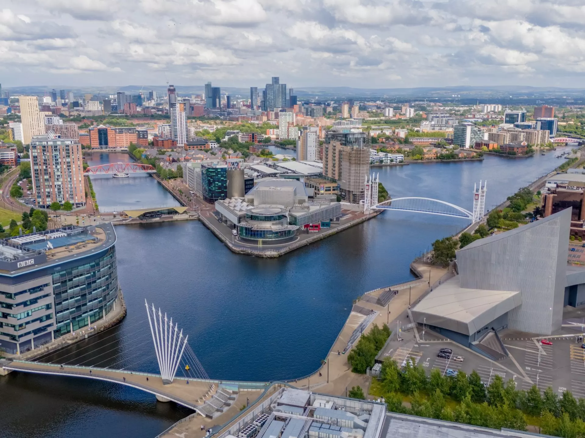 Salford Quays, Manchester, England. Christopher Chambers/Shutterstock