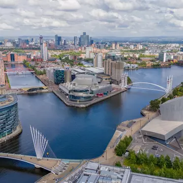 Salford Quays, Manchester, England. Christopher Chambers/Shutterstock