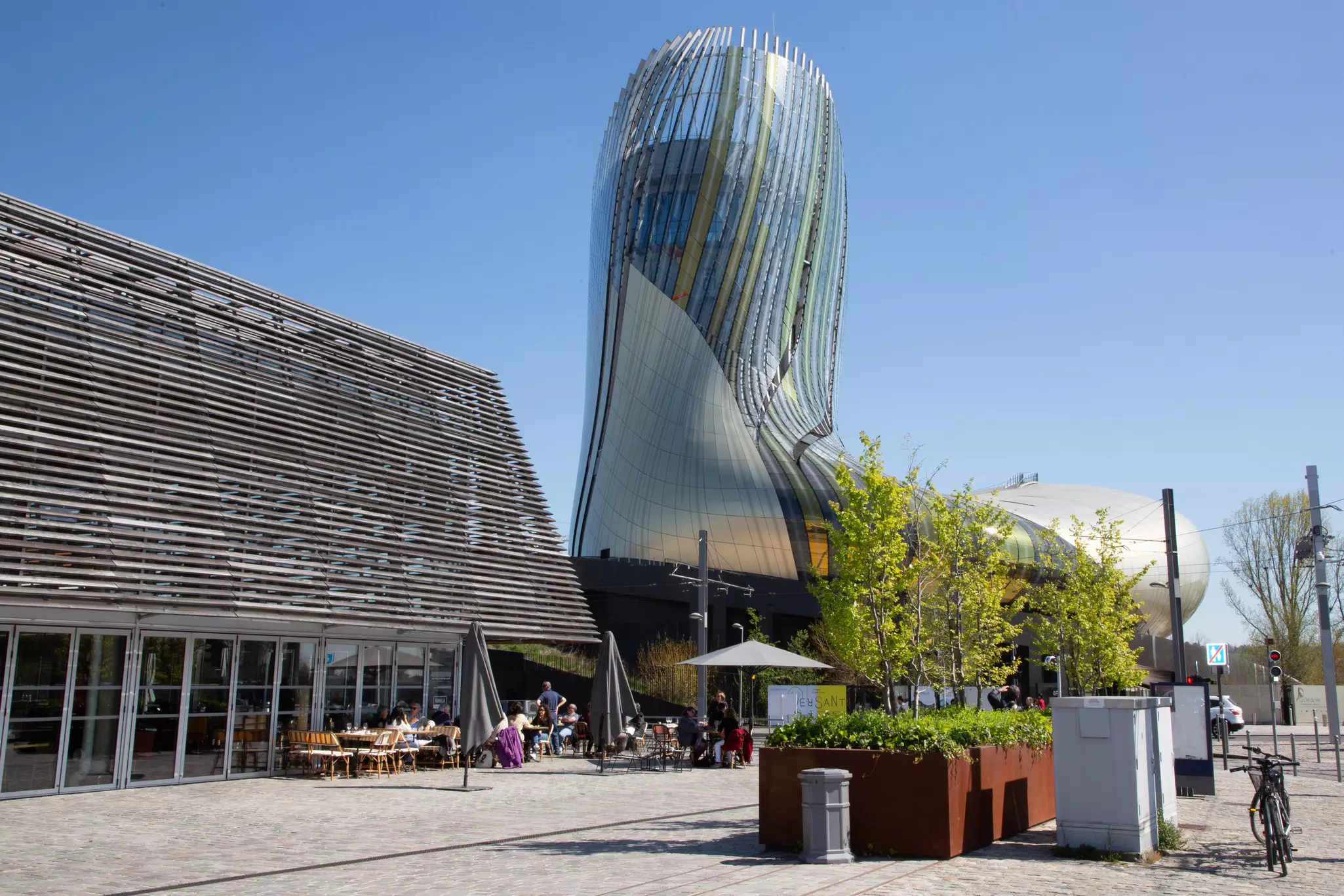 Cite du vin is a wine museum dedicated to Bordeaux local wine production 