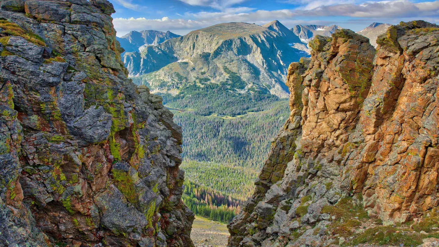 The Continental Divide from Trail Ridge Road in Rocky Mountain National Park