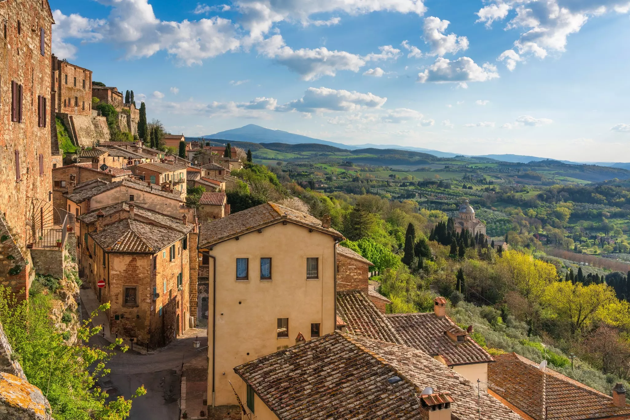 The village of Siena, Italy.