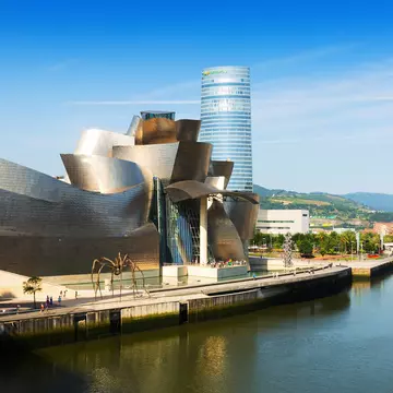 BILBAO, SPAIN - JULY 4, 2015:  Guggenheim Museum Bilbao is  museum of modern and contemporary art. Bilbao, Basque Country; Shutterstock ID 347858540;