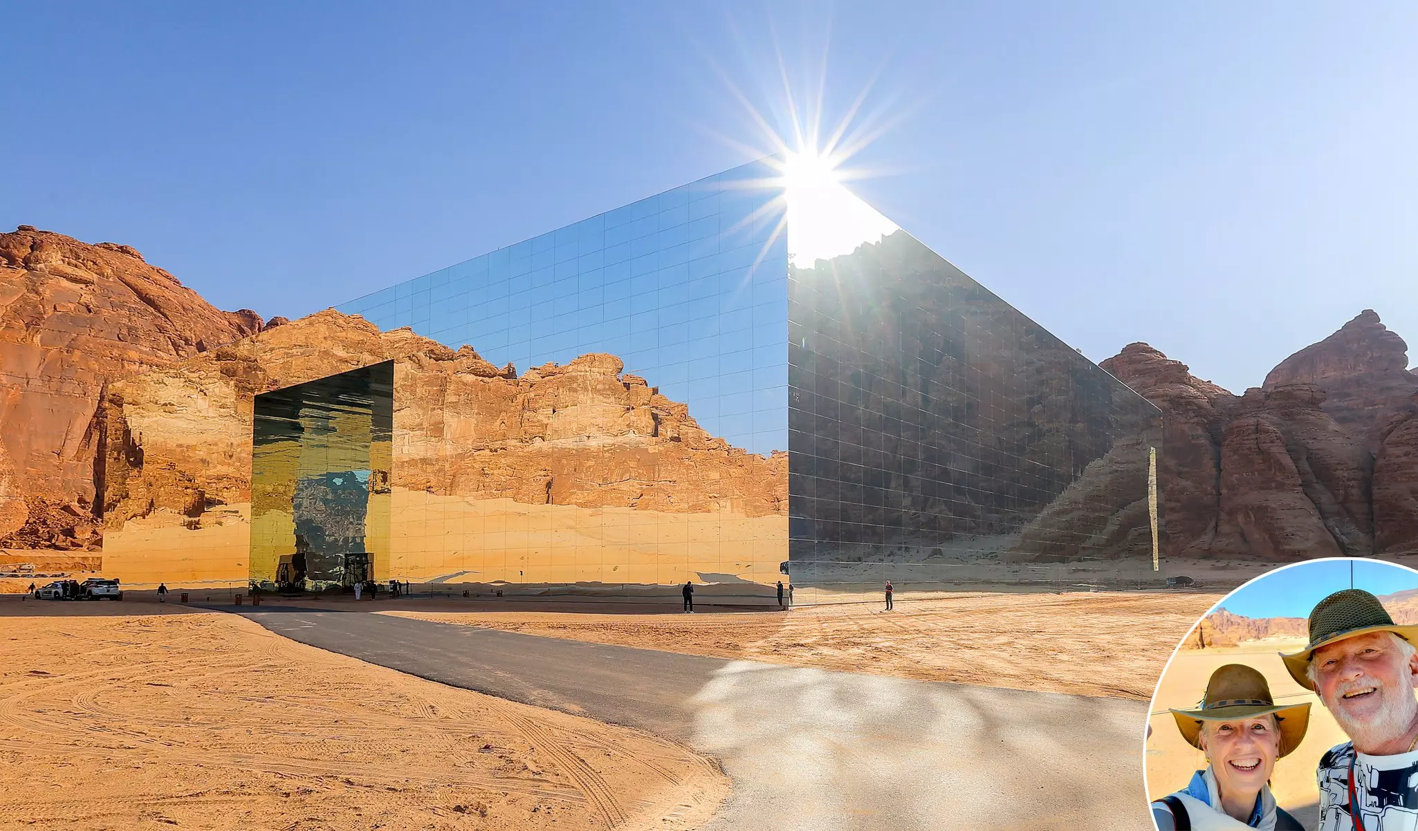 The mirrored artwork Maraya in Al Ula was an improbable sight in the Saudi Arabian desert © Bloomberg/Getty Images; Jenny Walker