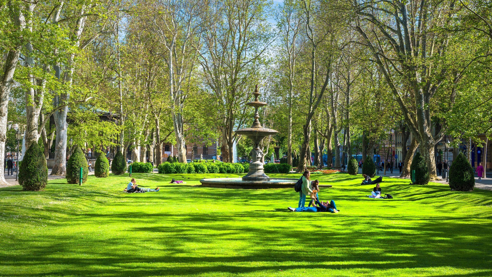Zagreb,Croatia- May 9, 2023: People in Park Zrinjevac, Croatia, License Type: media, Download Time: 2026-02-04T20:46:25.000Z, User: LP_YKhanna, Editorial: true, purchase_order: 65050 - Digital Destinations and Articles, job: LP, client: App Content, other: Yuvraj Khanna