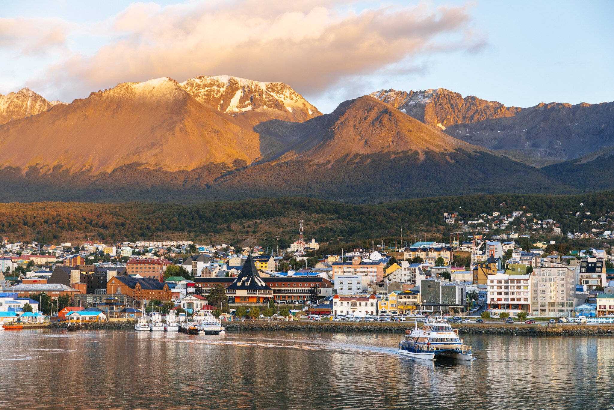 Ushuaia sits at the southern tip of Argentina and hosts the Vinos al Sur wine fair. Andrew Peacock/Getty Images