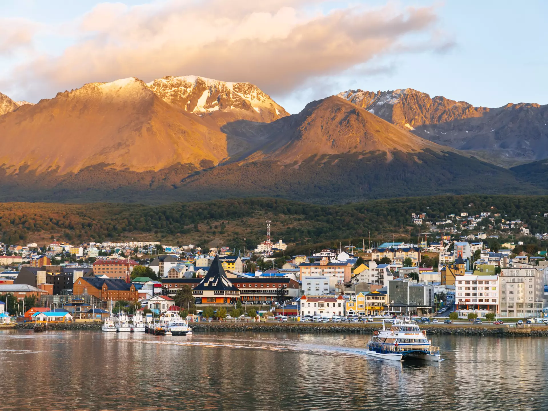 Ushuaia sits at the southern tip of Argentina and hosts the Vinos al Sur wine fair. Andrew Peacock/Getty Images