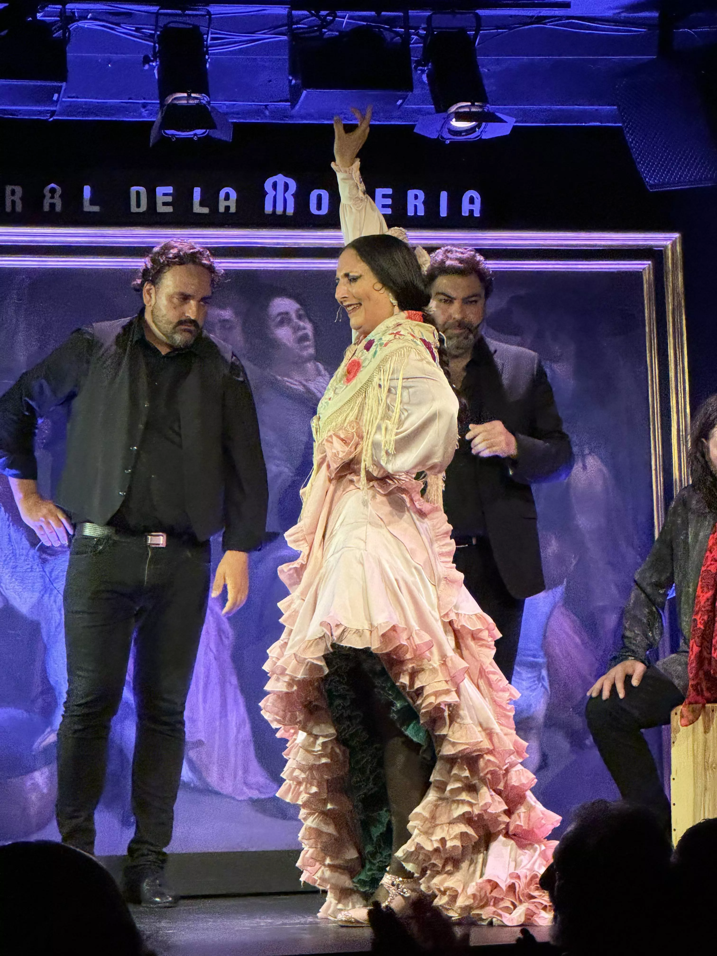Famous flamenco dancer La Lupi performs at the Corral de la Morería.