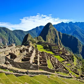 Machu Picchu above the Urubamba Valley on a sunny day.
111424630
Color Image, Famous Place, International Landmark, Steps, Peru, Photography, Grass, History, Architecture, Tree, Stone Material, Cinematography, Urubamba Valley, Built Structure, Beauty In Nature, Scenics - Nature, Nature, Outdoors, Mountain, No People, Travel Destinations, Horizontal, Day, TLPConprod, Mountain Peak, Machu Picchu, Ancient Civilization, Mountain Range, ChoicePix - Do Not Delete