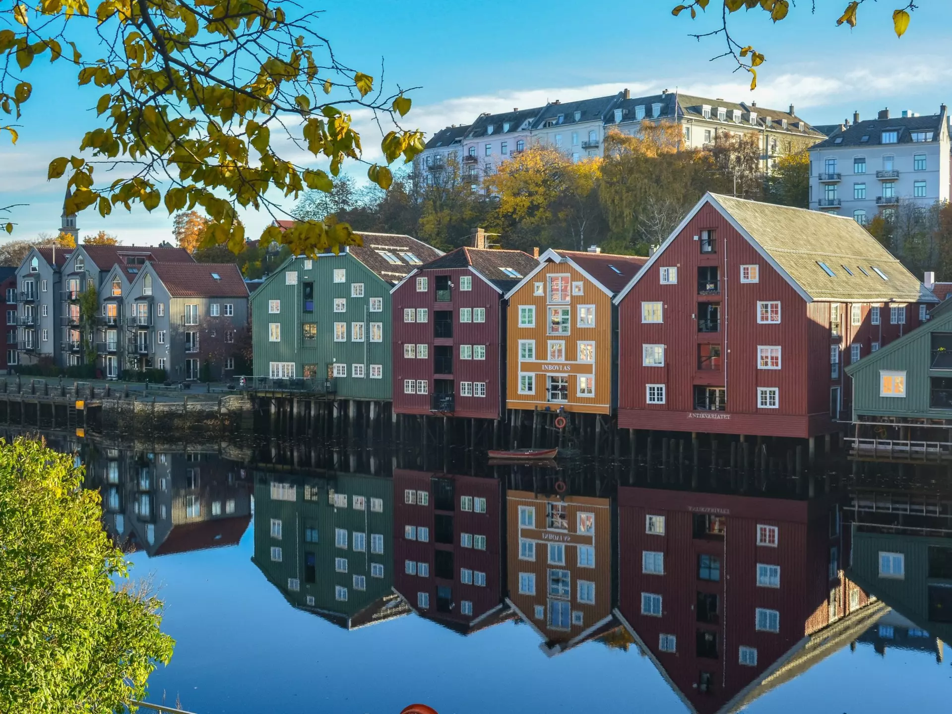 Bakklandet neighborhood in Trondheim, Norway. Nina Alizada/Shutterstock