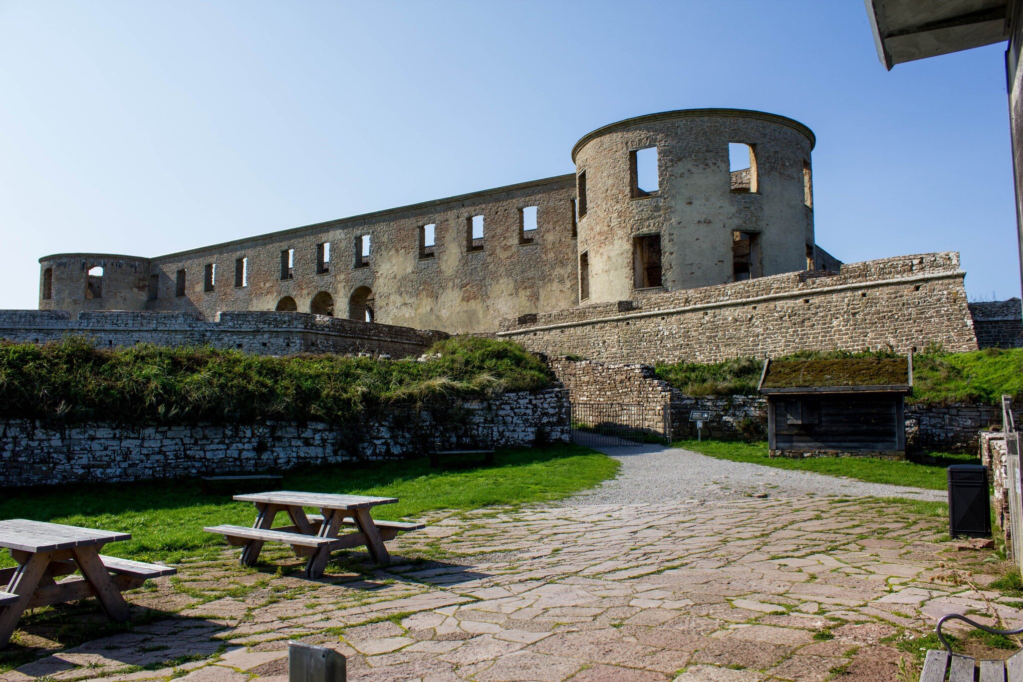 famous attraction Borgholm castle, ruin on the swedish island, Oland, Oeland, sweden, famous for tourists; Shutterstock ID 1856606434;
