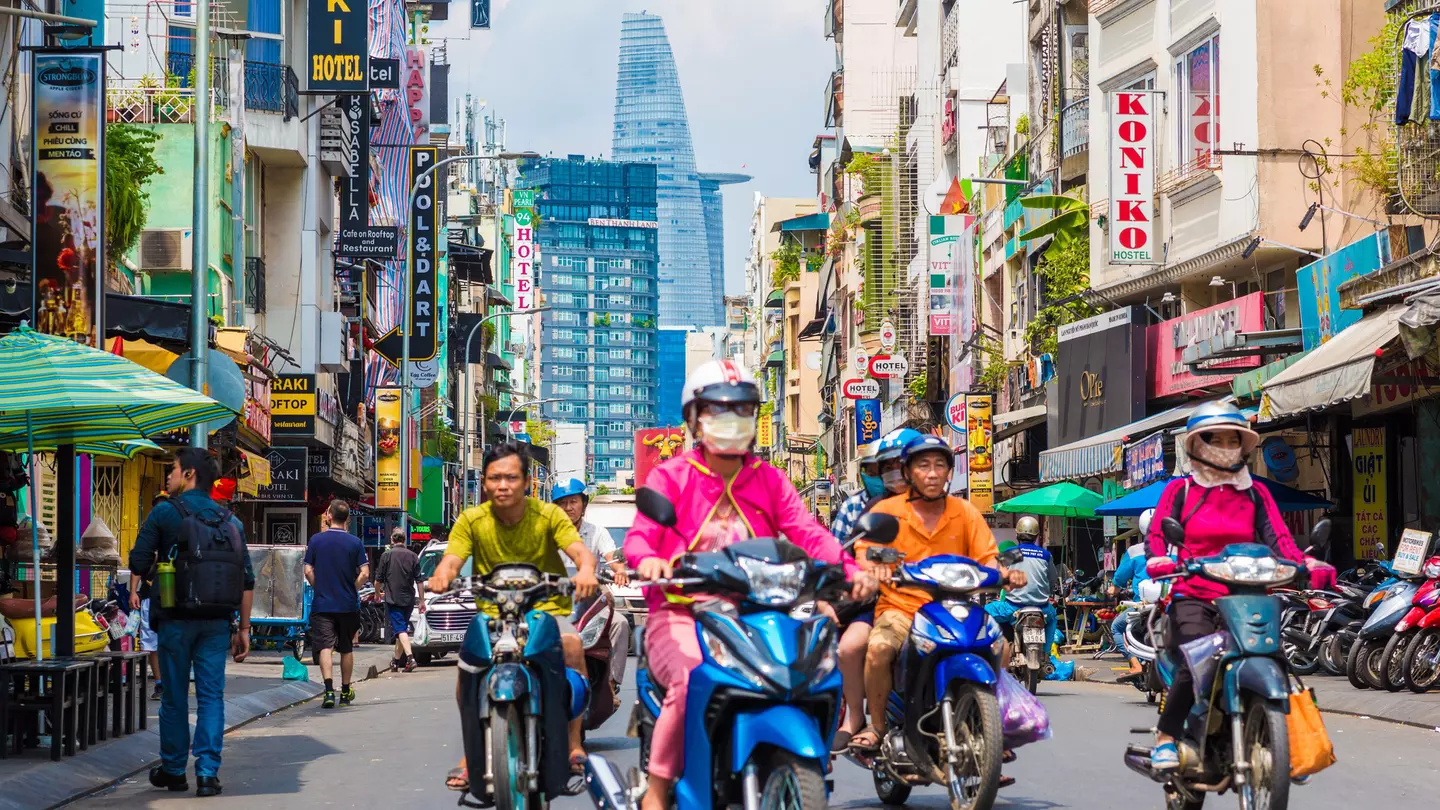 It takes nerves of steel to navigate the streets of Ho Chi Minh City as a pedestrian. David Bokuchava / Shutterstock