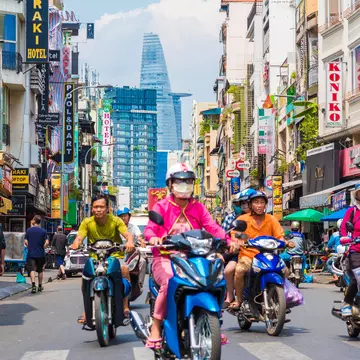 It takes nerves of steel to navigate the streets of Ho Chi Minh City as a pedestrian. David Bokuchava / Shutterstock