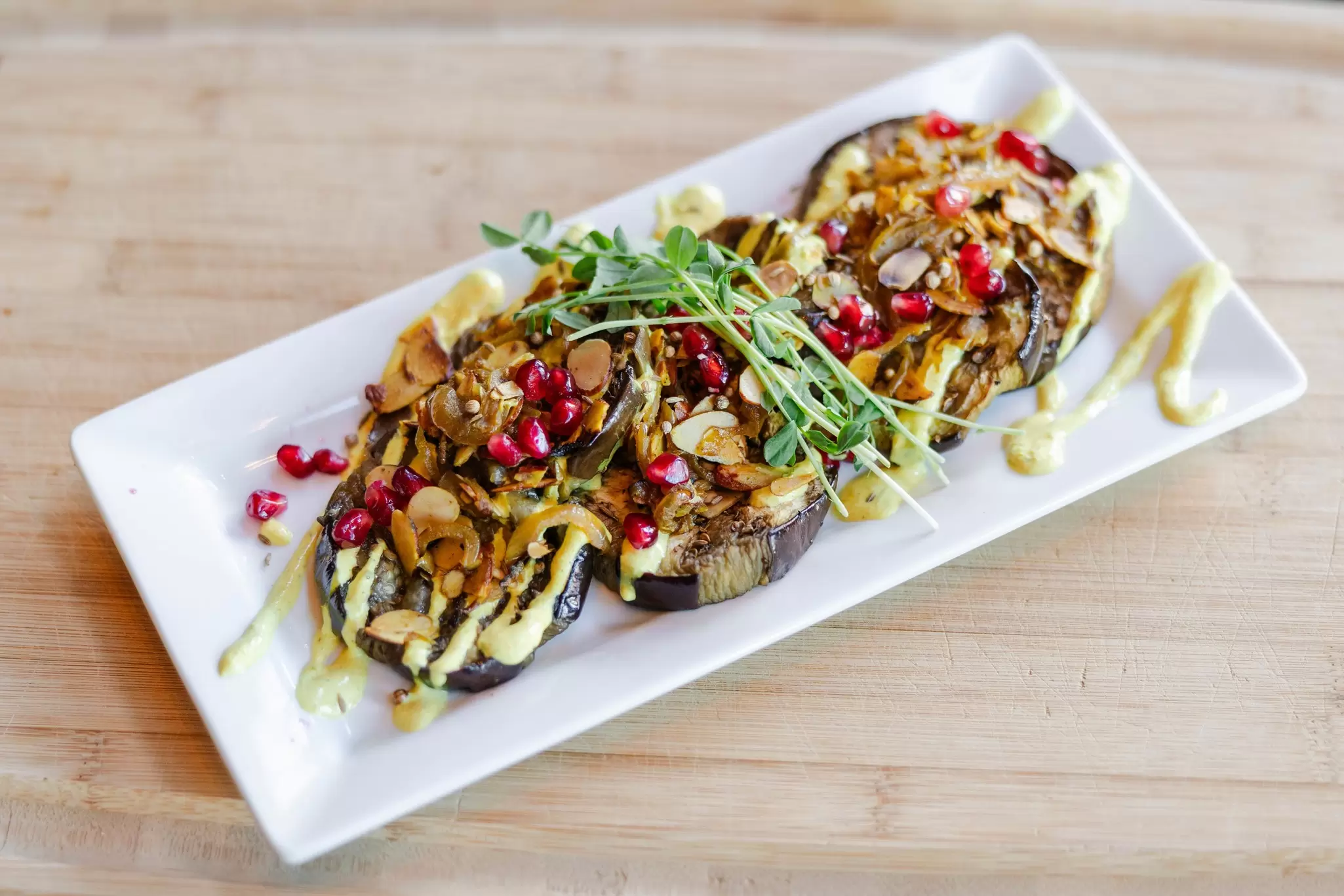 Eggplant dish at Terra Kitchen at SCP Redmond