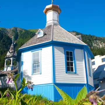 The St. Nicholas Russian Orthodox Church, built in 1894, Juneau, Alaska, USA, License Type: media, Download Time: 2026-07-17T20:07:50.000Z, User: LP_NZhan, Editorial: false, purchase_order: 65050 - Digital Destinations and Articles, job: App Content, client: Lonely Planet, other: Nadine Zhan 