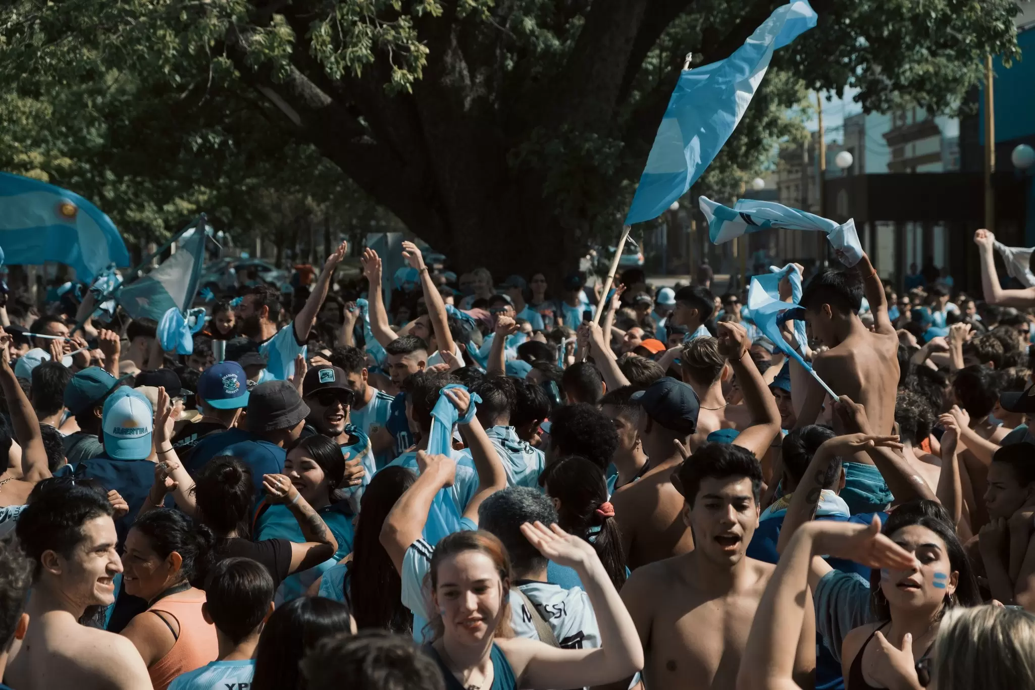 BUENOS AIRES, AR - Dec 19, 2022: Argentina's Celebration Victory in Qatar Football world cup, License Type: media, Download Time: 2025-11-20T17:44:59.000Z, User: rhylton_redventures, Editorial: true, purchase_order: 65050 - Digital Destinations and Articles, job: Lonely Planet, client: World Cup, other: Rhianydd Hylton