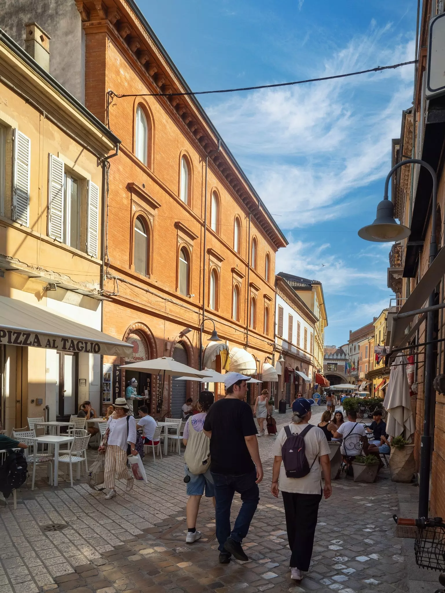 Ravenna, Italy - August 21 2024: Via IV Novembre street. Ravenna is the capital city of the Province of Ravenna, in Northern Italy, License Type: media, Download Time: 2026-07-14T13:45:14.000Z, User: adouglaslott59, Editorial: true, purchase_order: 65050 - Digital Destinations and Articles, job: online editorial, client: Ravenna itinerary + budget stays in NYC, other: Ann Douglas Lott