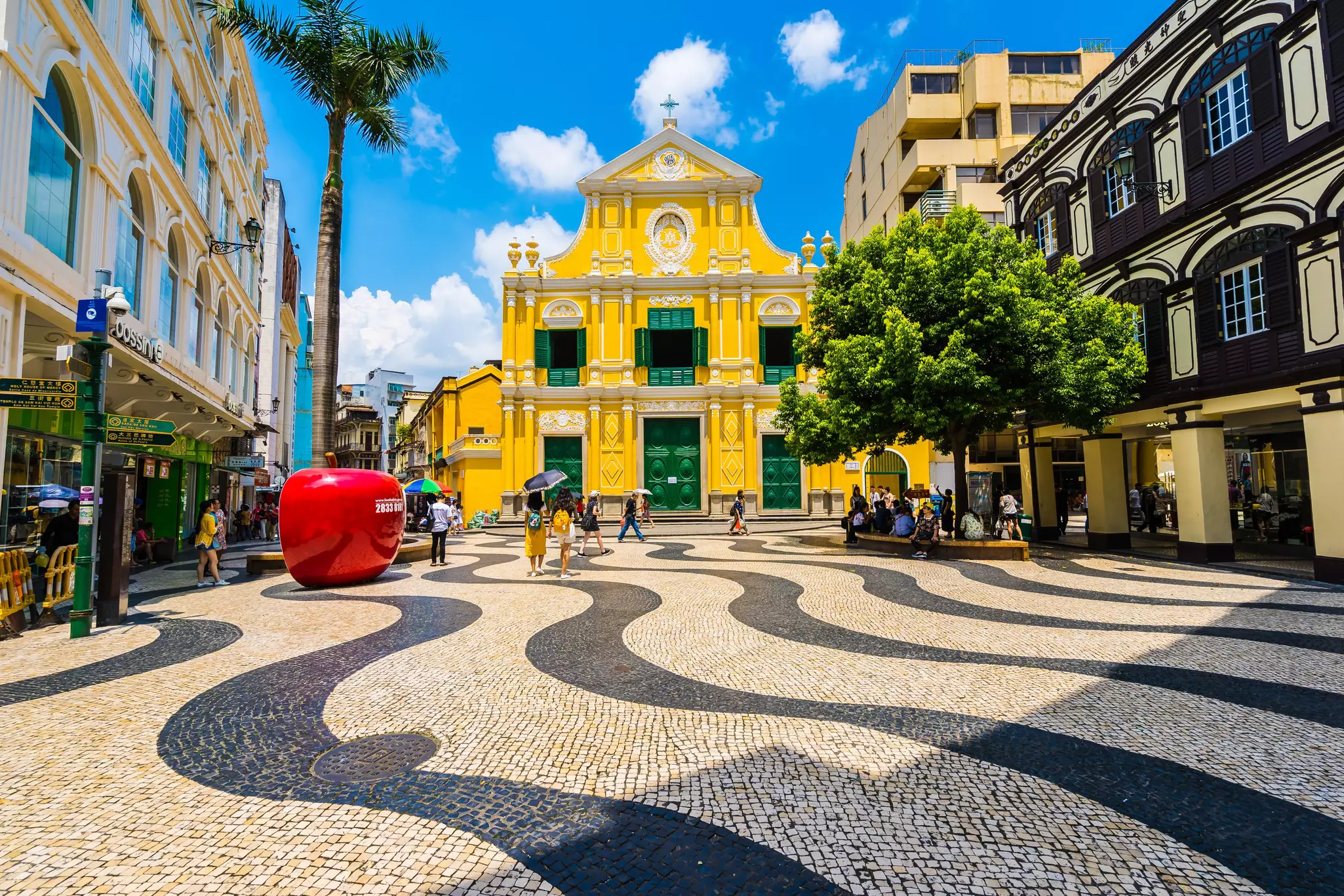 St Dominic's Church dominates Senado Sq in Macau.