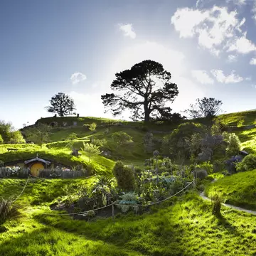 Village of Hobbitville on Lord of the Rings film set.
Lonely Planet Traveller Magazine, Issue 49, New Zealand, A return to middle earth