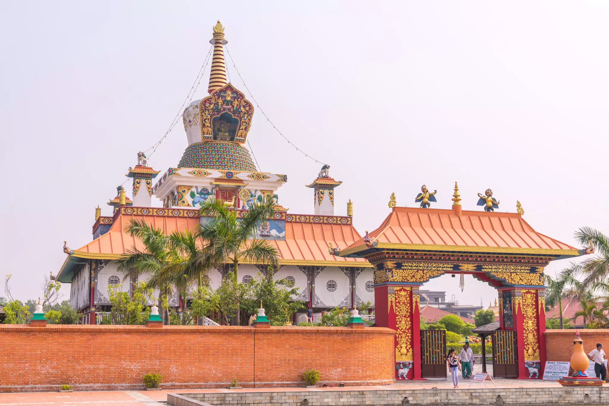 The Great Drigung Kagyud Lotus Stupa in Lumbini.