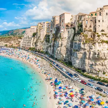The town of Tropea is one of the most famous on the so-called Coast of the Gods, which is Calabria's Tyrrhenian Sea coast © leonori / Getty Images