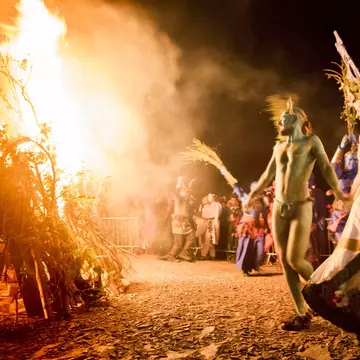 The National Monument was built to honor casualties of the Napoleonic Wars, but also makes a great stage for Beltane Fire Festival © Roberto Ricciuti / Contributor