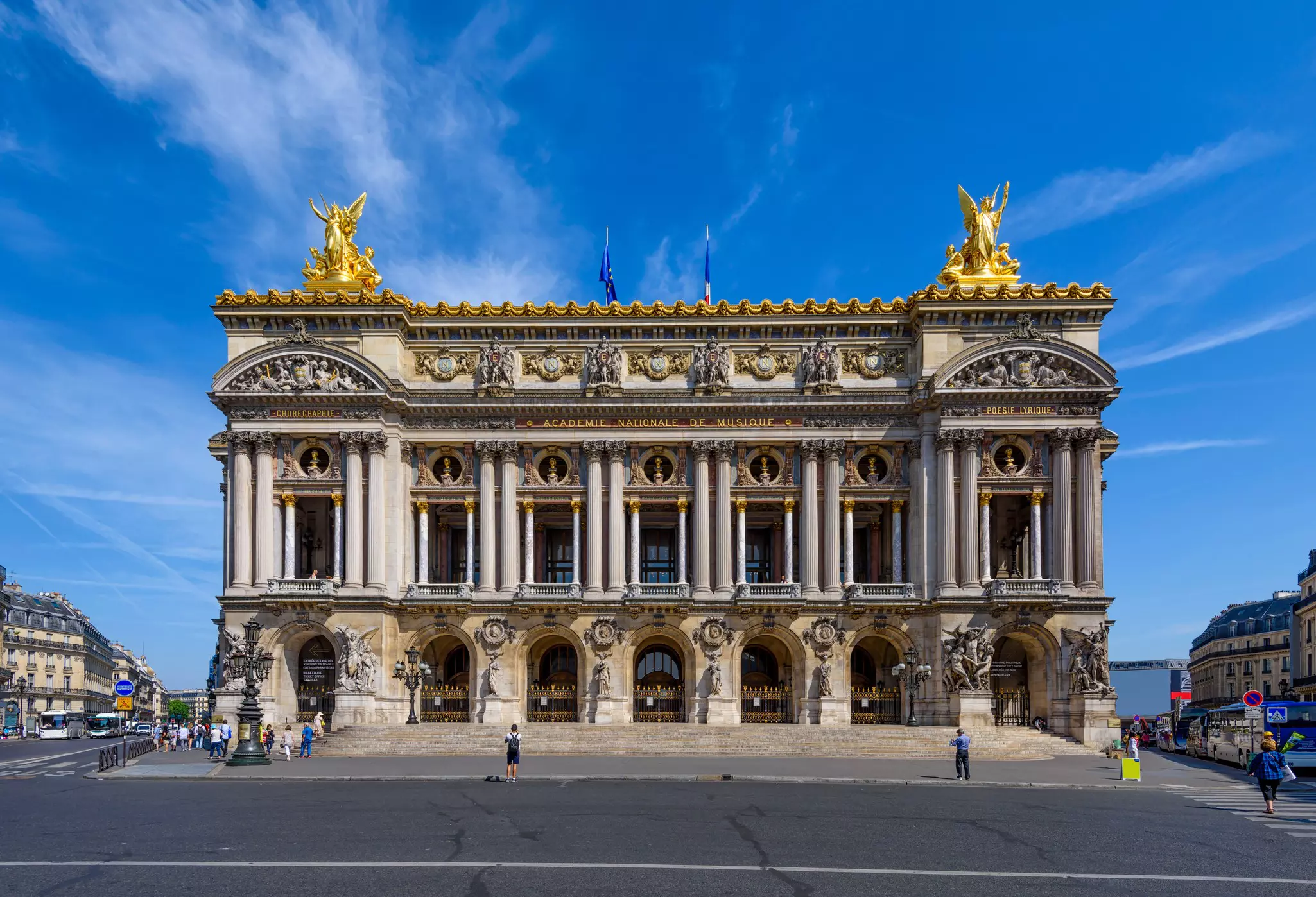 The Palais Garnier (Garnier Palace) or Opera Garnier in Paris, France. Architecture and landmark of Paris.