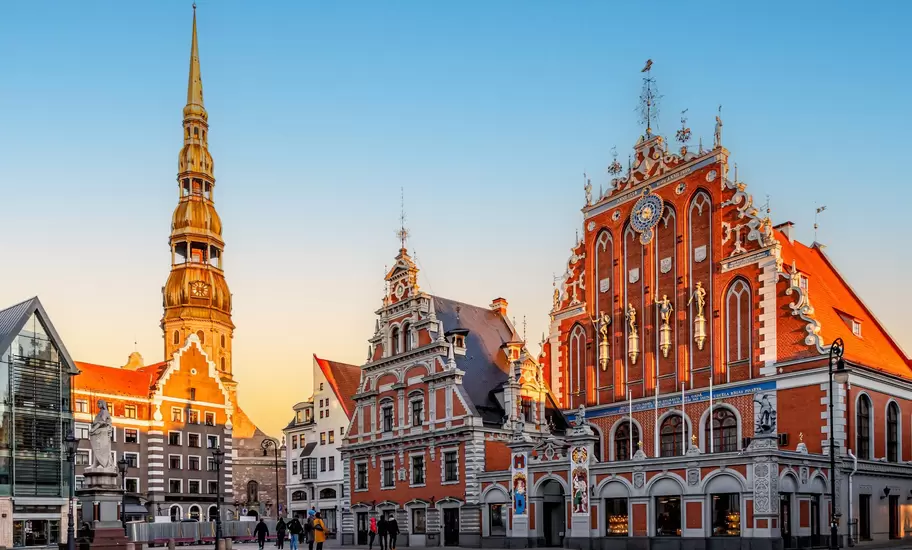 The House of the Blackheads on City Hall Square in Riga's Old Town, Latvia