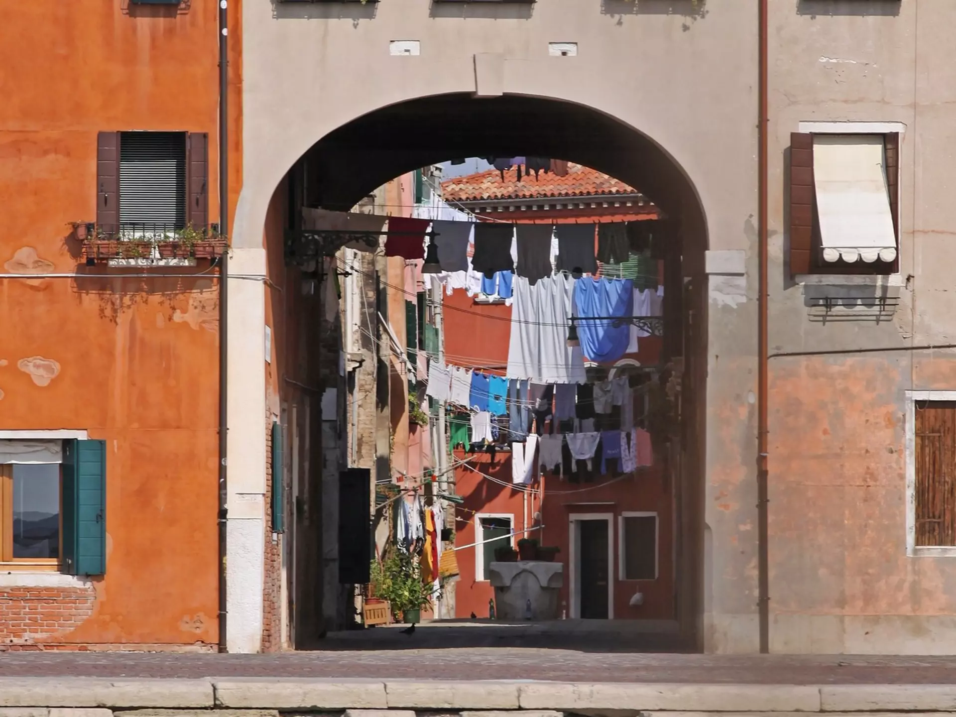Along the canal in Venice. Shutterstock