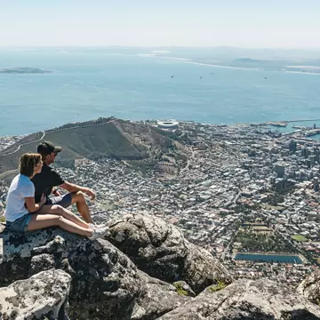 The view from the top of Table Mountain, Cape Town, South Africa. Justin Paget/Getty Images