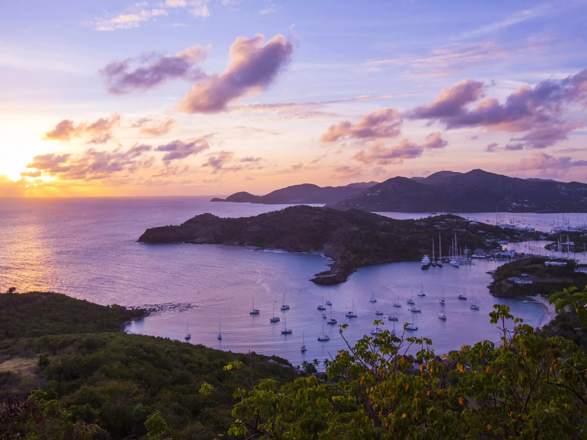 Sunset from Shirley Heights, Antigua. Connect Images/RUSS ROHDE/Getty Images
