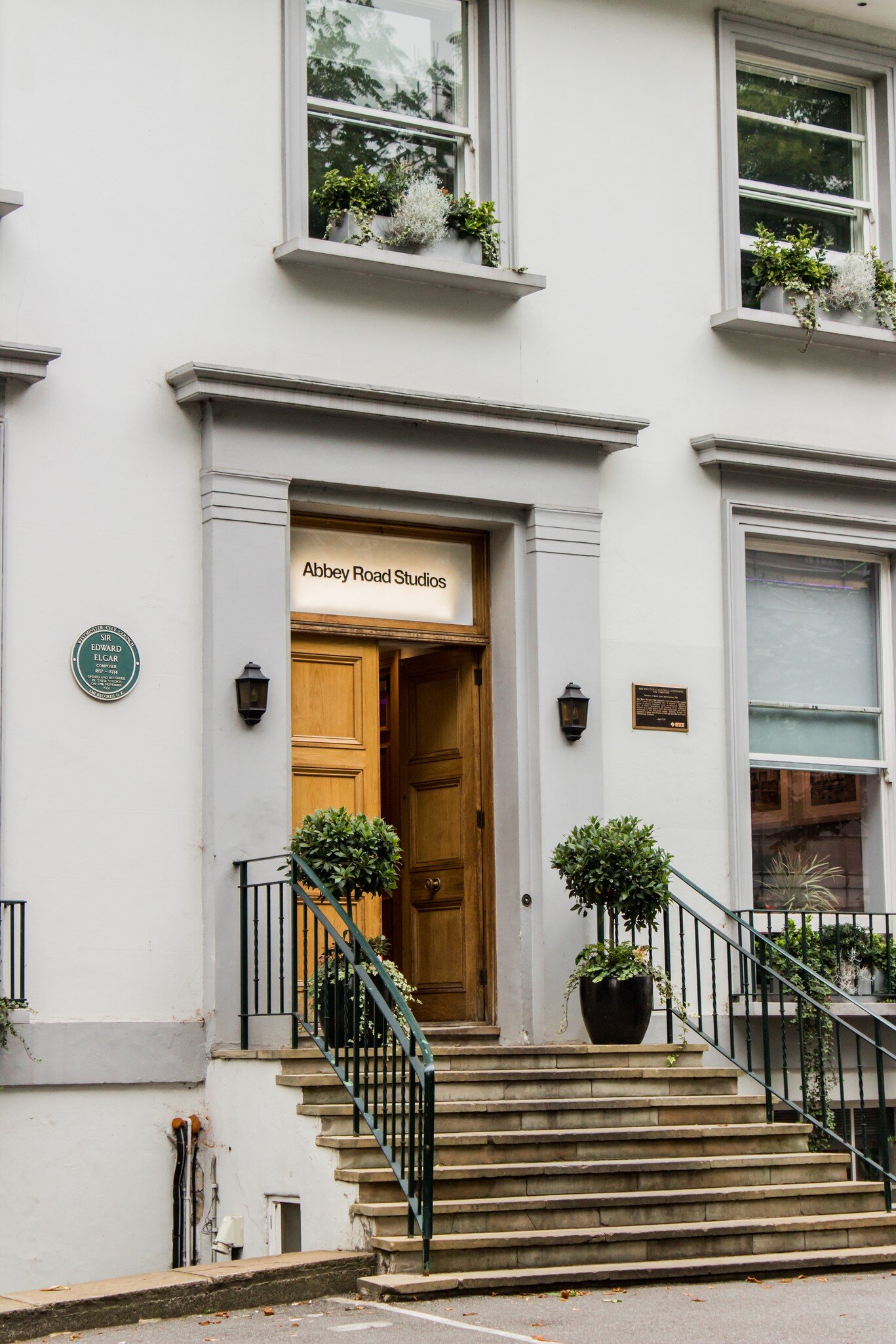 View of Abbey Road Studios in London, UK.