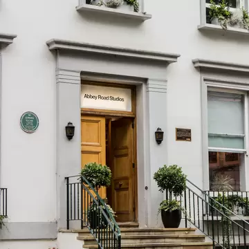 View of Abbey Road Studios in London, UK.