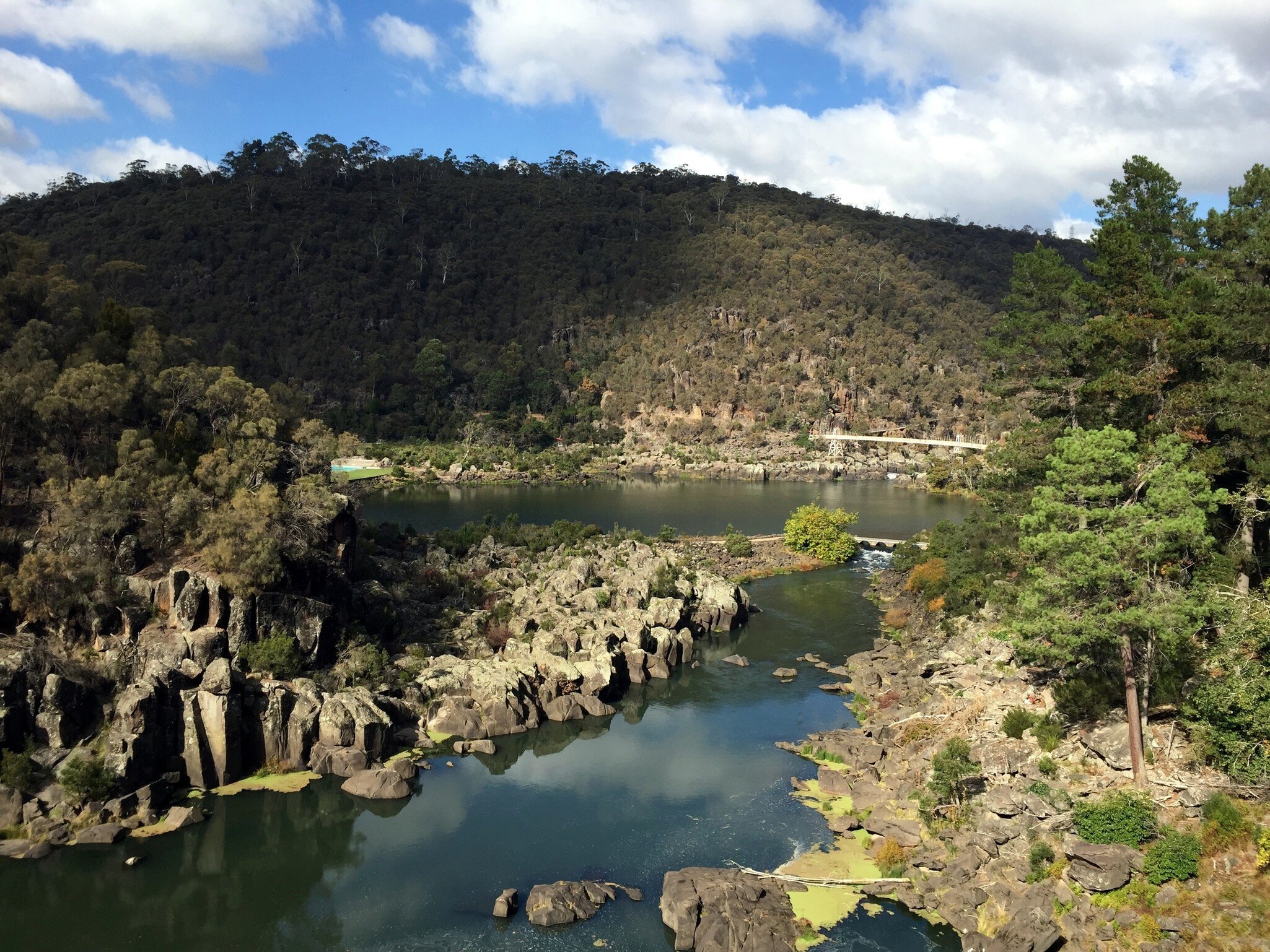View of the Cataract Gorge Reserve in Launceston, Tasmania.