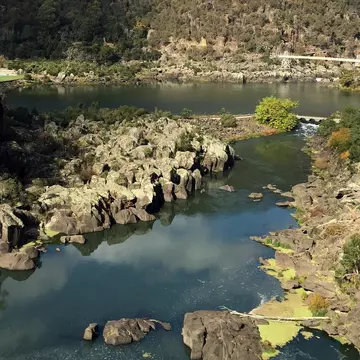 View of the Cataract Gorge Reserve in Launceston, Tasmania.