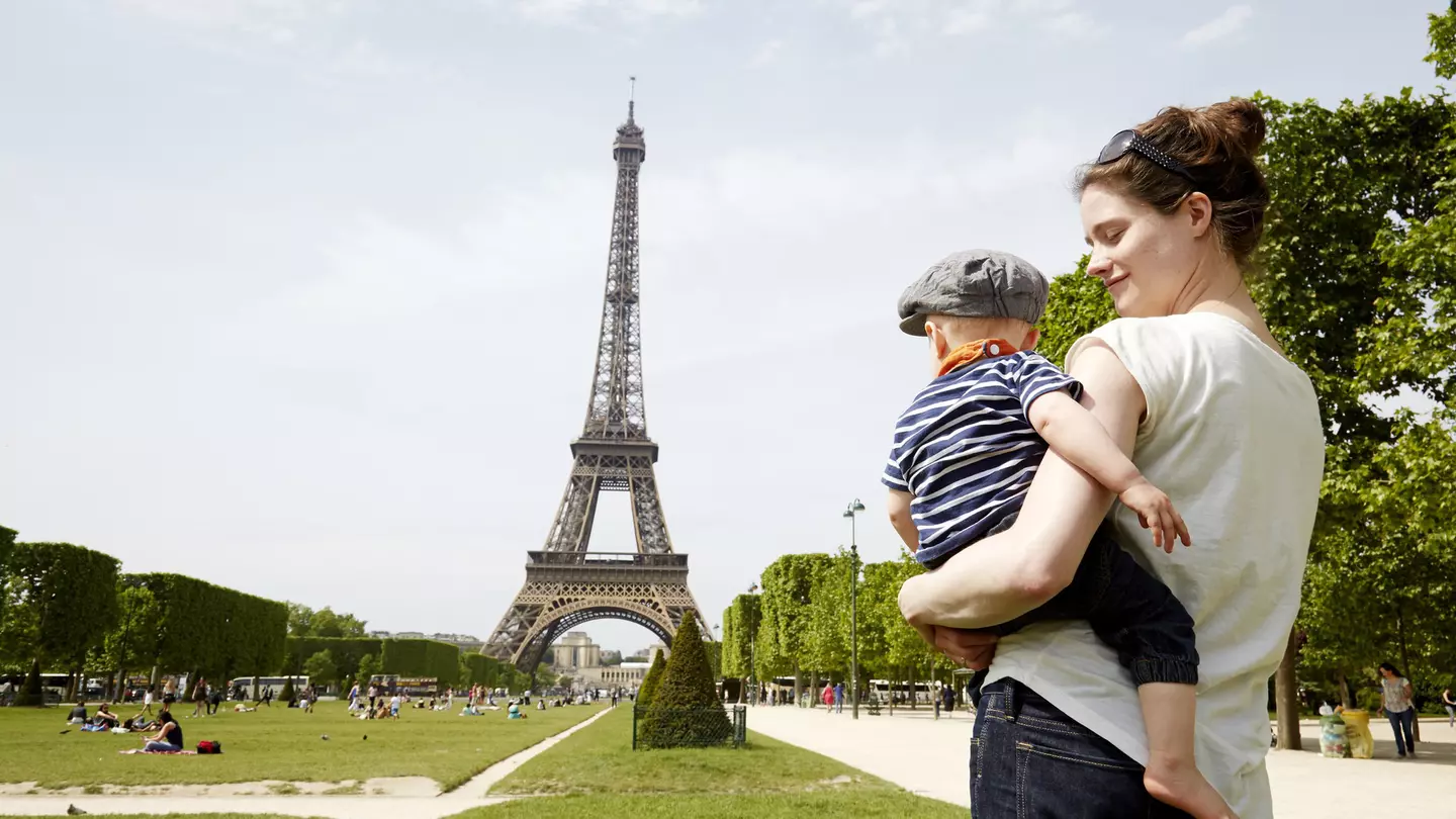 Paris is already a child-friendly city, and is very walkable even with small tots. Chris Tobin / Getty Images