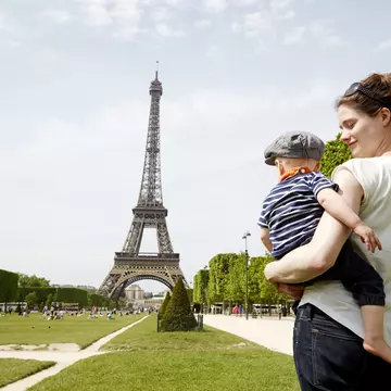 Paris is already a child-friendly city, and is very walkable even with small tots. Chris Tobin / Getty Images