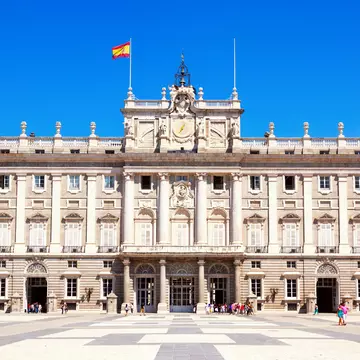 Exterior of the Royal Palace of Madrid.