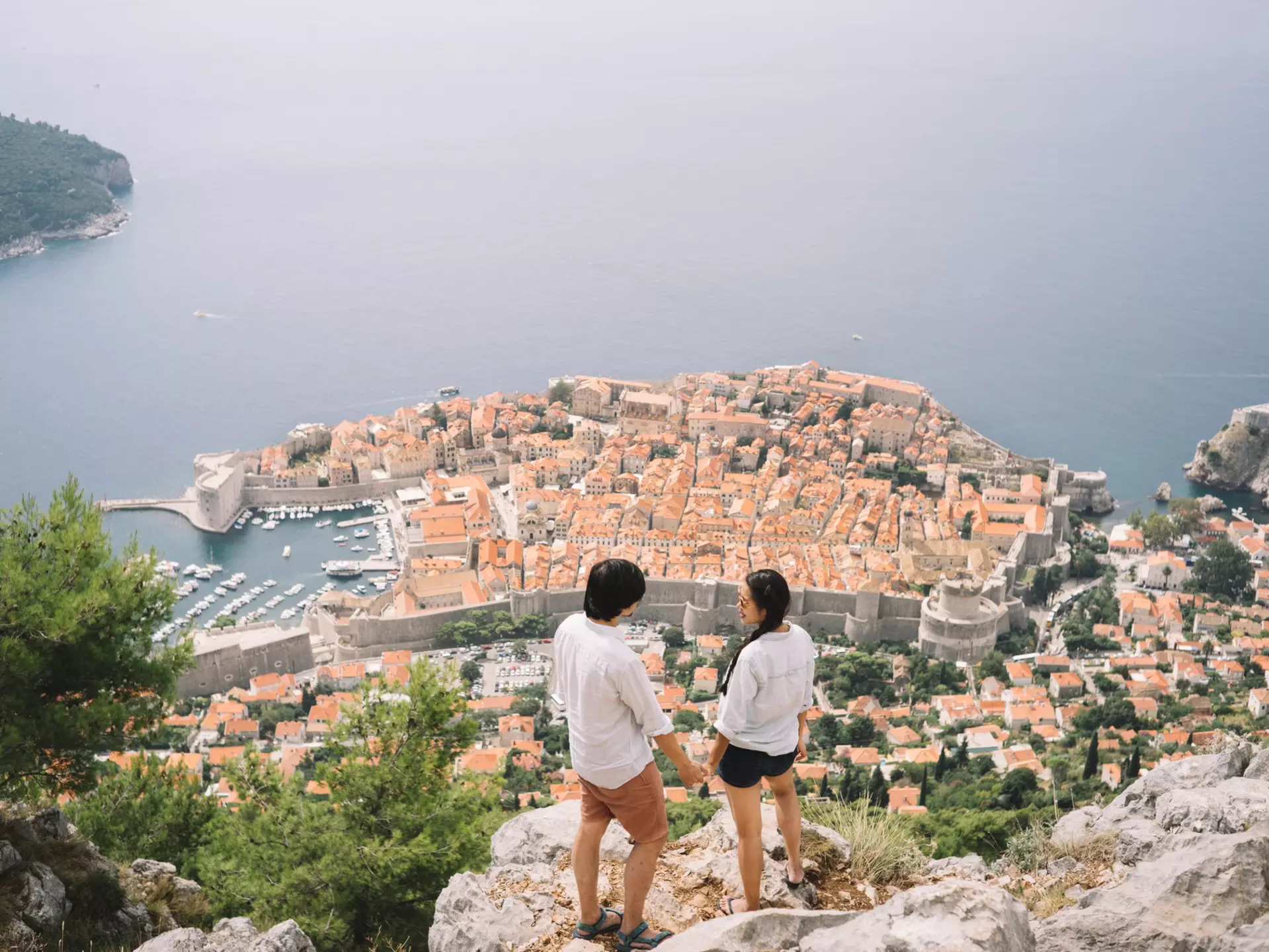 Enjoyed the panoramic views from a nearby mountainside.
