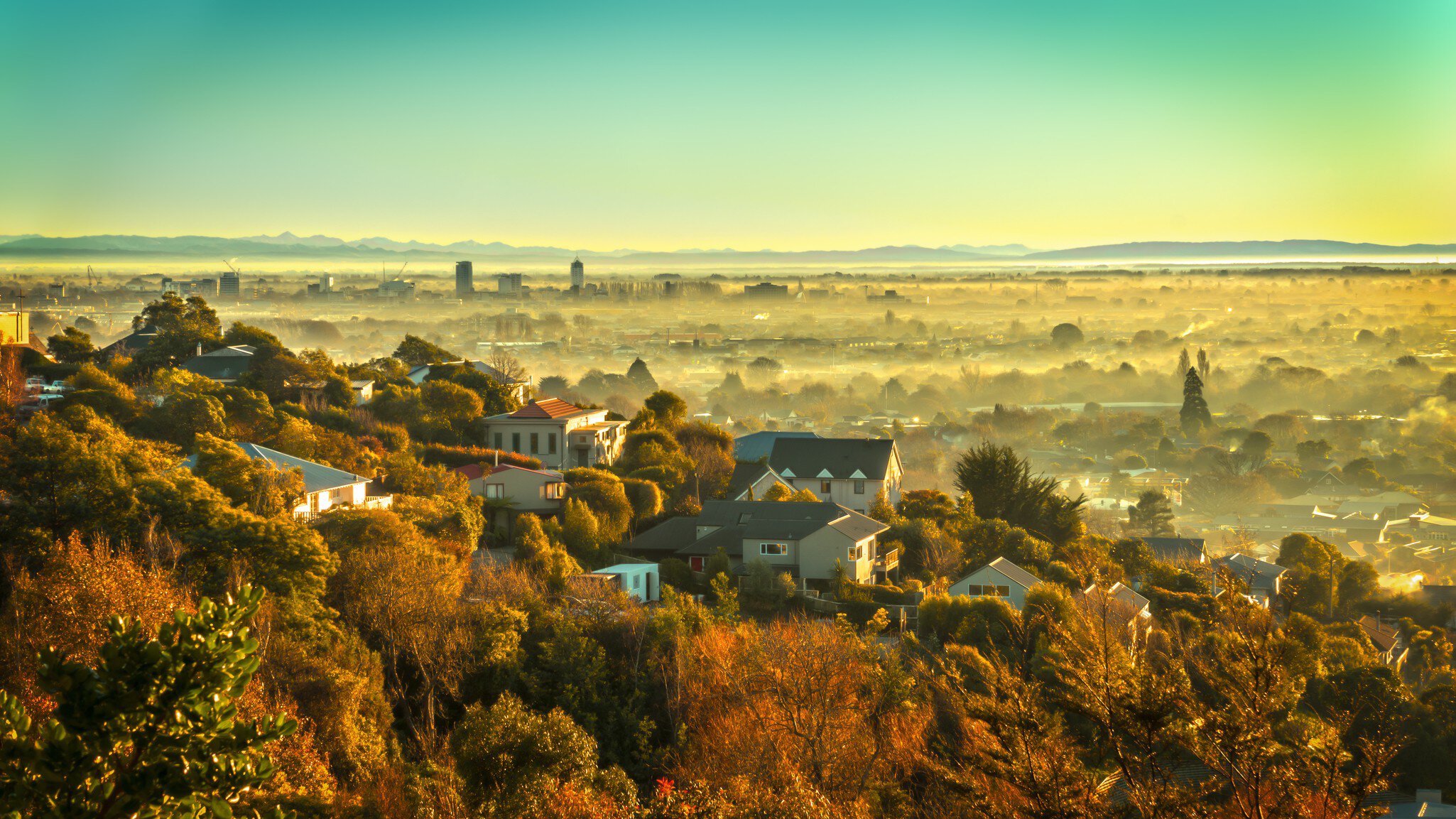 Misty Christchurch morning