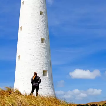 Cape Wickham Lighthouse, King Island, Tasmania, Australia.