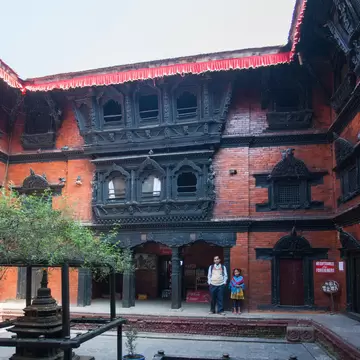 Kathmandu, Nepal - November 3, 2013:The Palace of the living goddess Royal Kumari on November 3, 2013 in Kathmandu, Nepal.; Shutterstock ID 702783403;