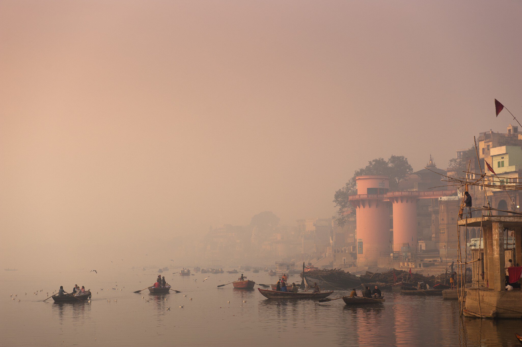 Boats on River Ganges