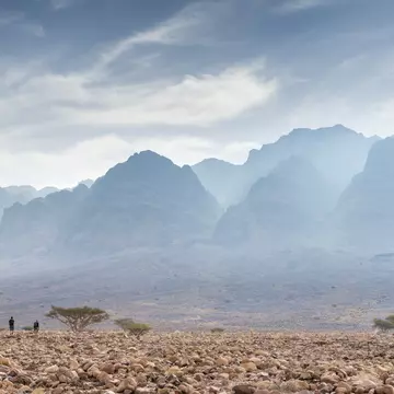 Two hikers on the Jordan Trail. Justin Foulkes for Lonely Planet