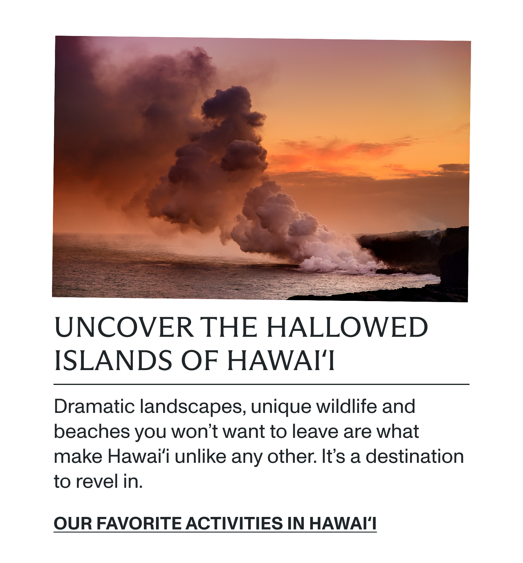 Our favorite activities in Hawaiʻi