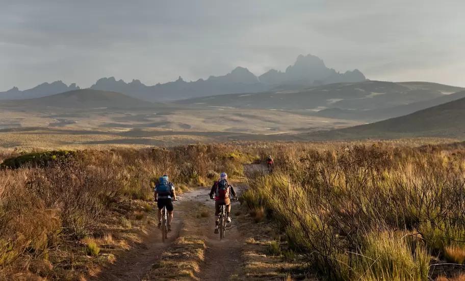Afternoon mountain biking at Mt. Kenya