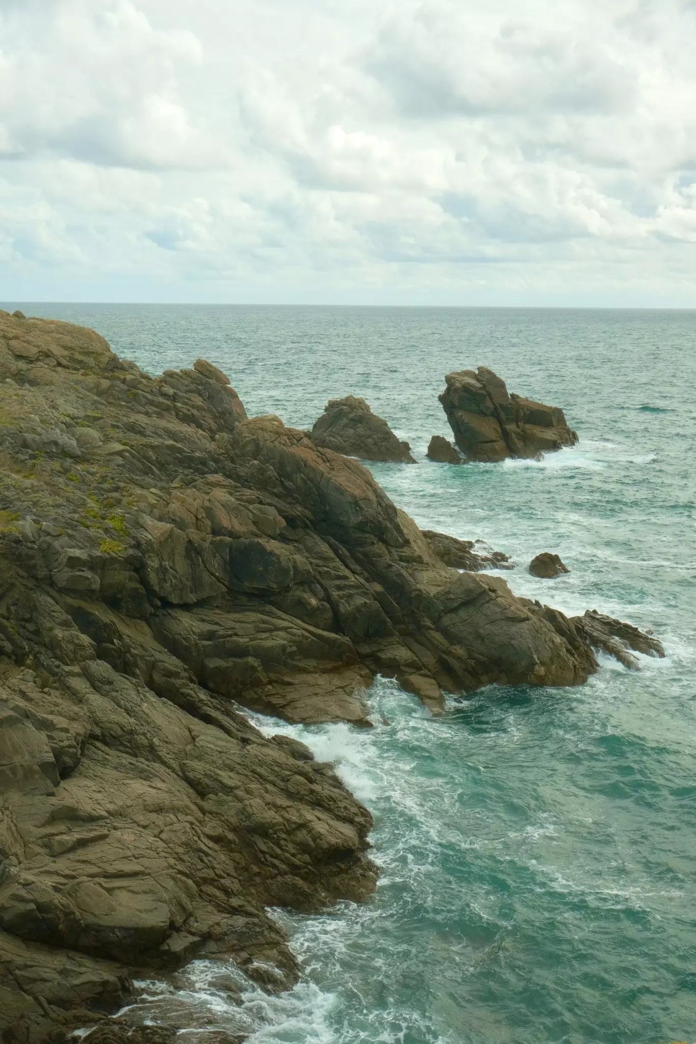 Cliffs beside the Vieux Château on Île d'Yeu in the Vendée, France