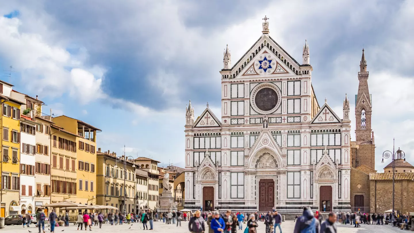 Basilica of Santa Croce, meaning Holy Cross, in Firenze, Italy
architecture, art, basilica, building, cathedral, church, city, croce, cross, europe, facade, famous, firenze, florence, italian, italy, landmark, monument, religion, santa, sky, square, tourism, travel, tuscany, view