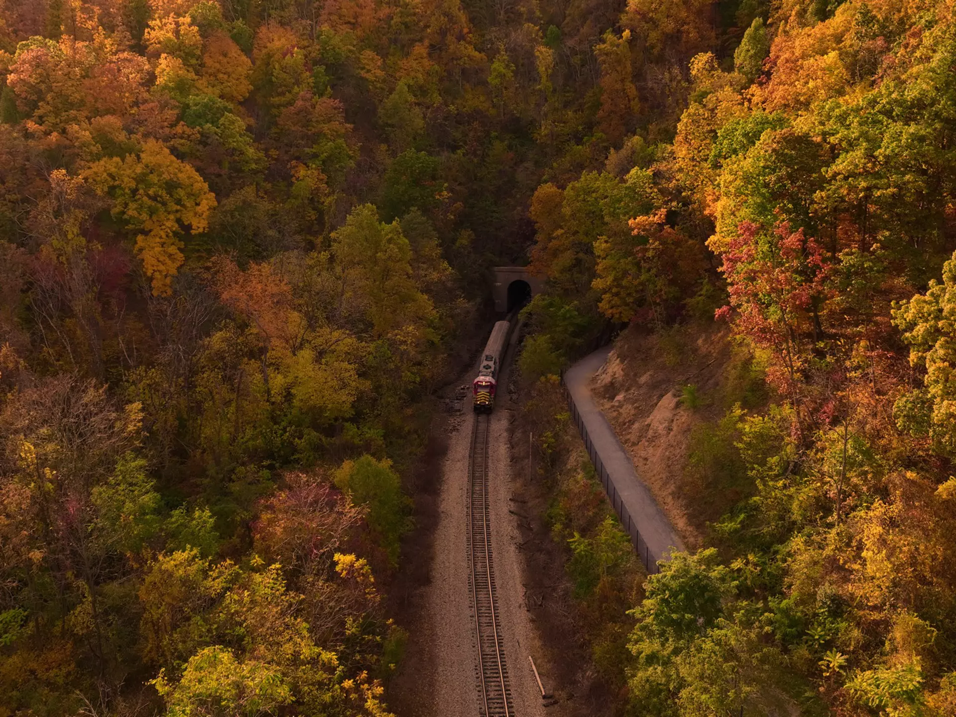 The Shenandoah Valley Limited in autumn in Virginia. Jon Hollif