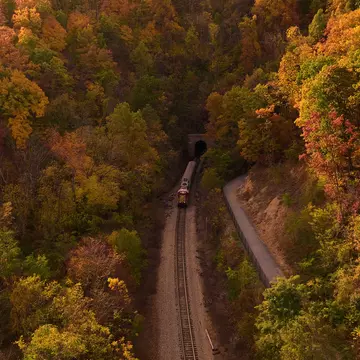The Shenandoah Valley Limited in autumn in Virginia. Jon Hollif
